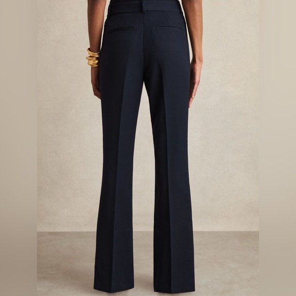 NWT REISS Gabi Flared Suit Trousers in Navy - Picture 5 of 12